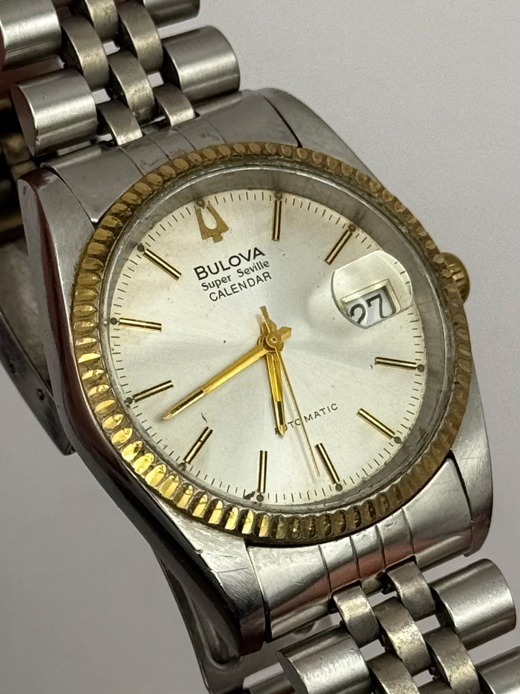 Bulova datejust super seville calendar vintage jubilee 36mm