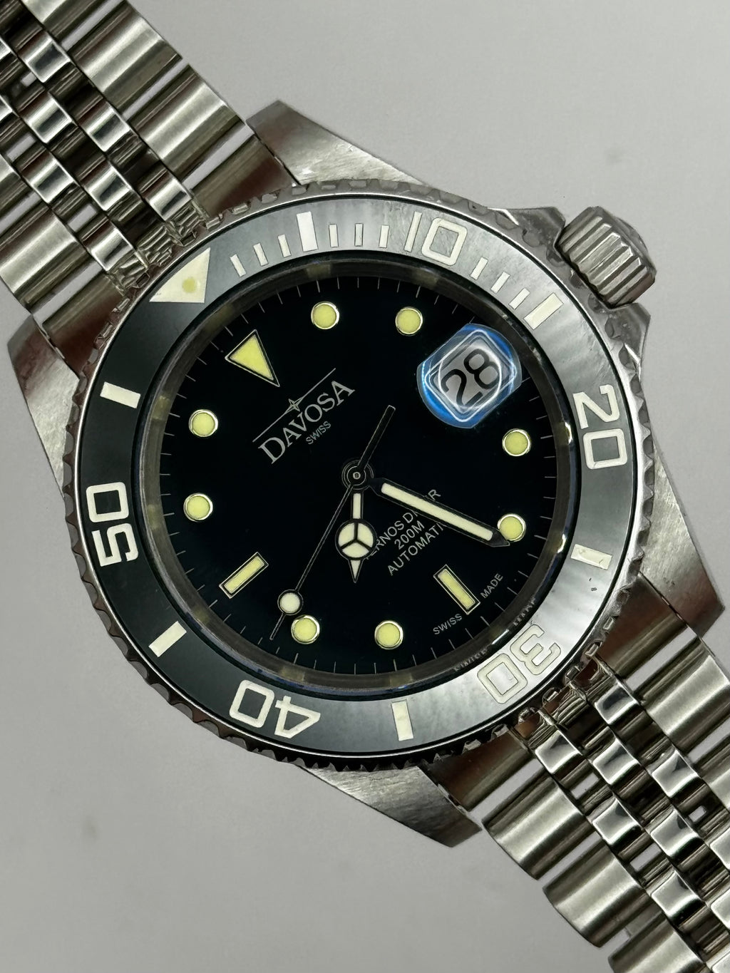 Davosa ternos automatic 161.555.70 męski zegarek diver 40mm