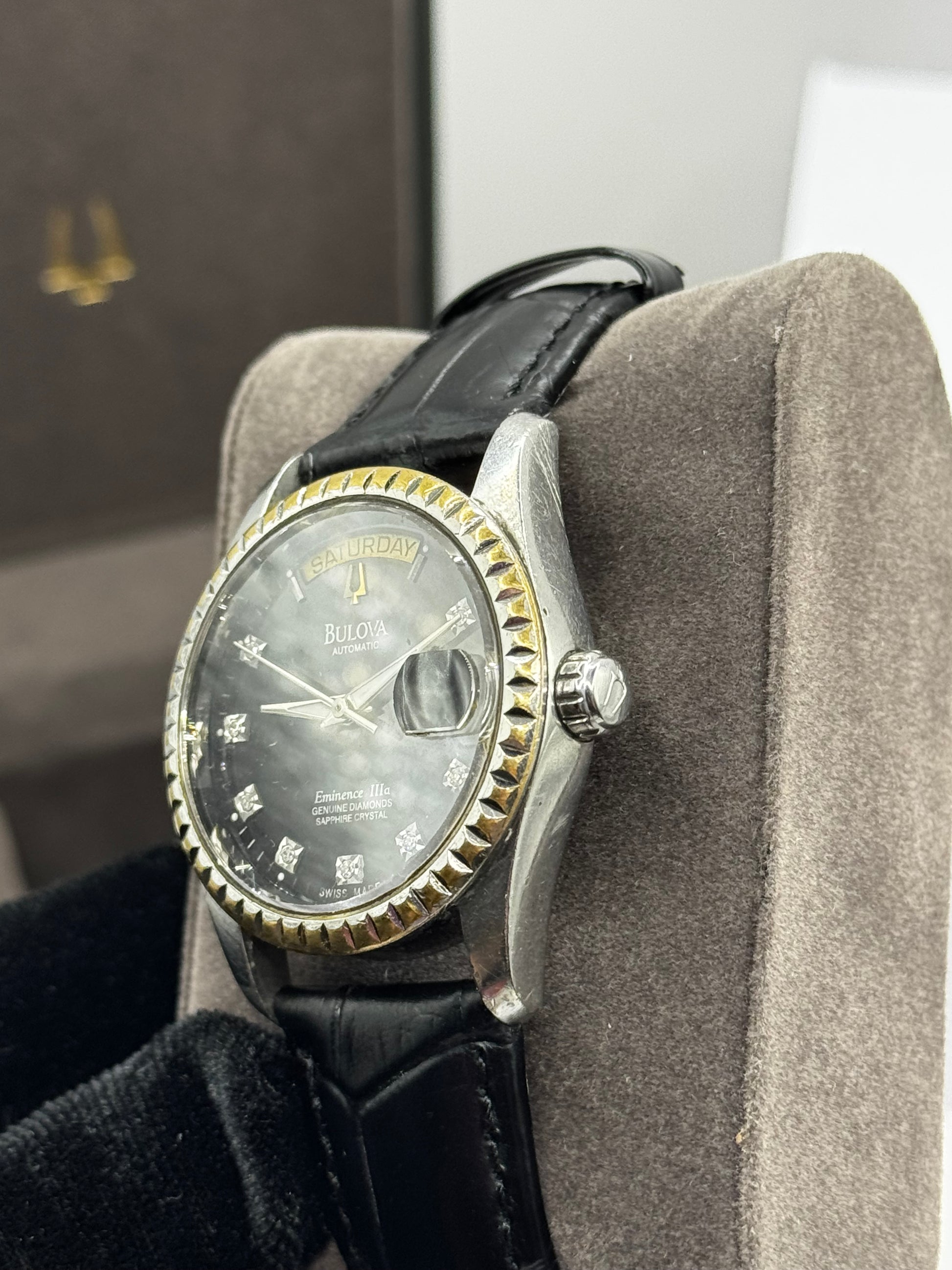 Bulova Daydate Diamond Dial 36MM Vintage Automat