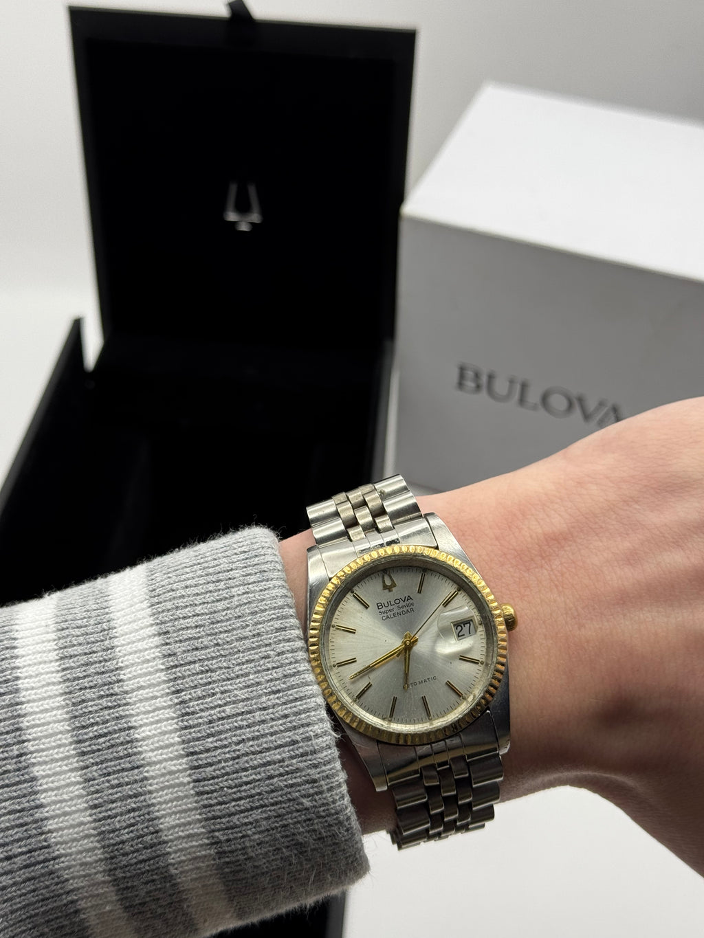 Bulova datejust super seville calendar vintage jubilee 36mm