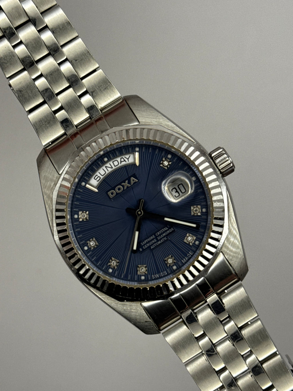 Doxa Noble Daydate Diamond dial 41mm Rare