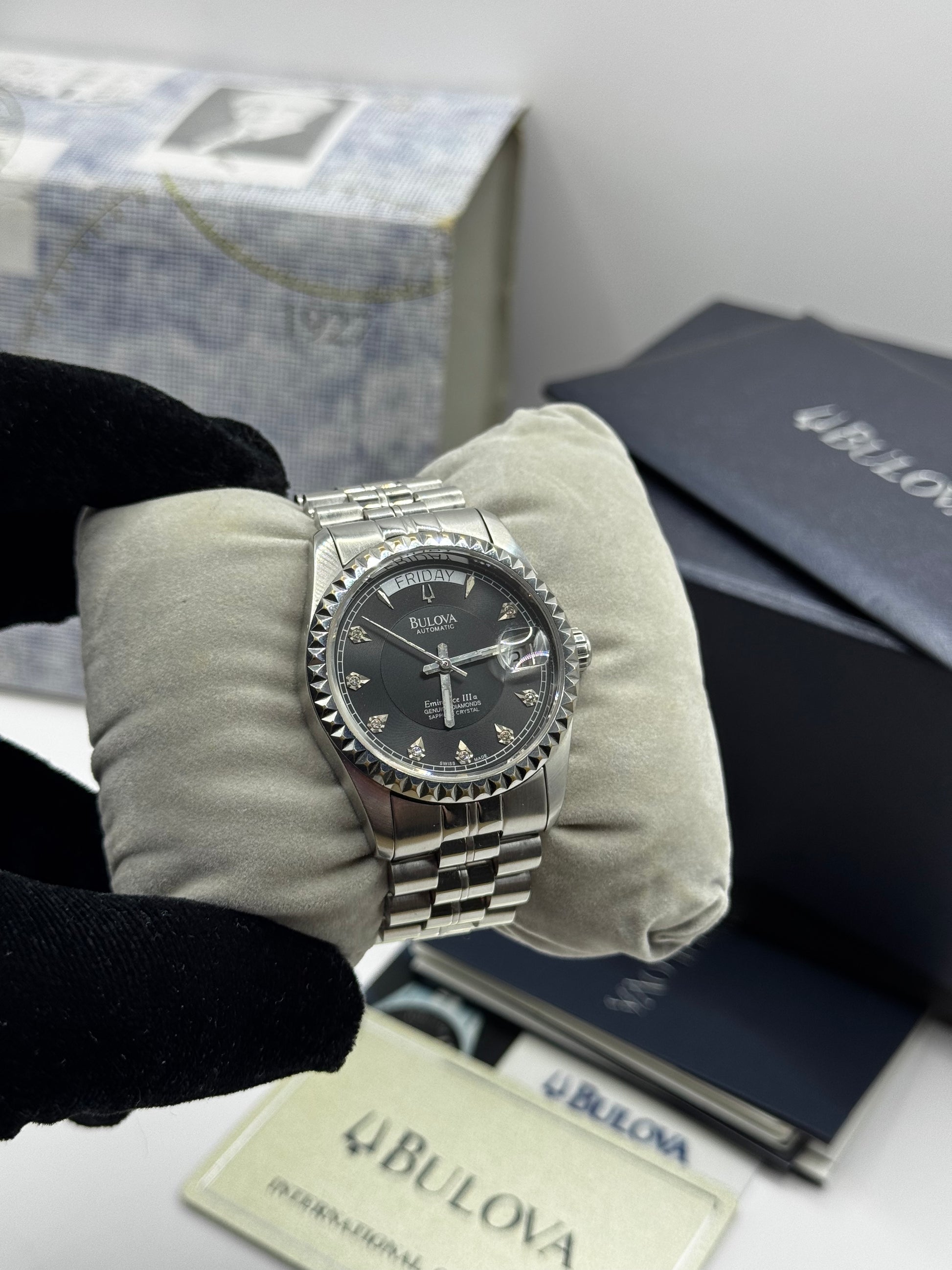 Bulova Daydate Diamond Dial president 36MM Full set