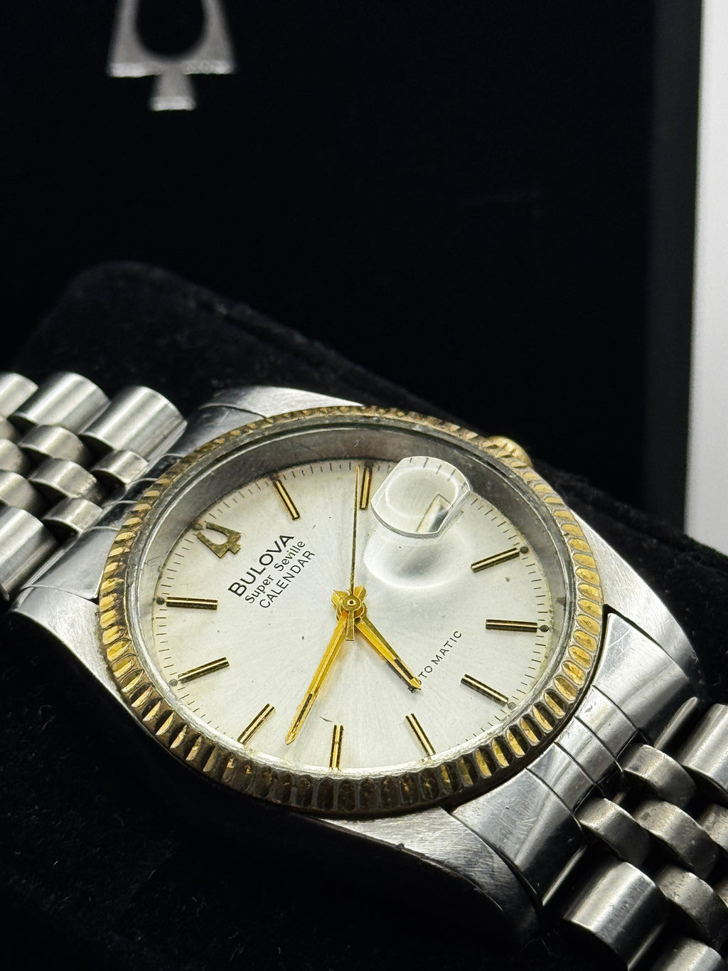 Bulova datejust super seville calendar vintage jubilee 36mm
