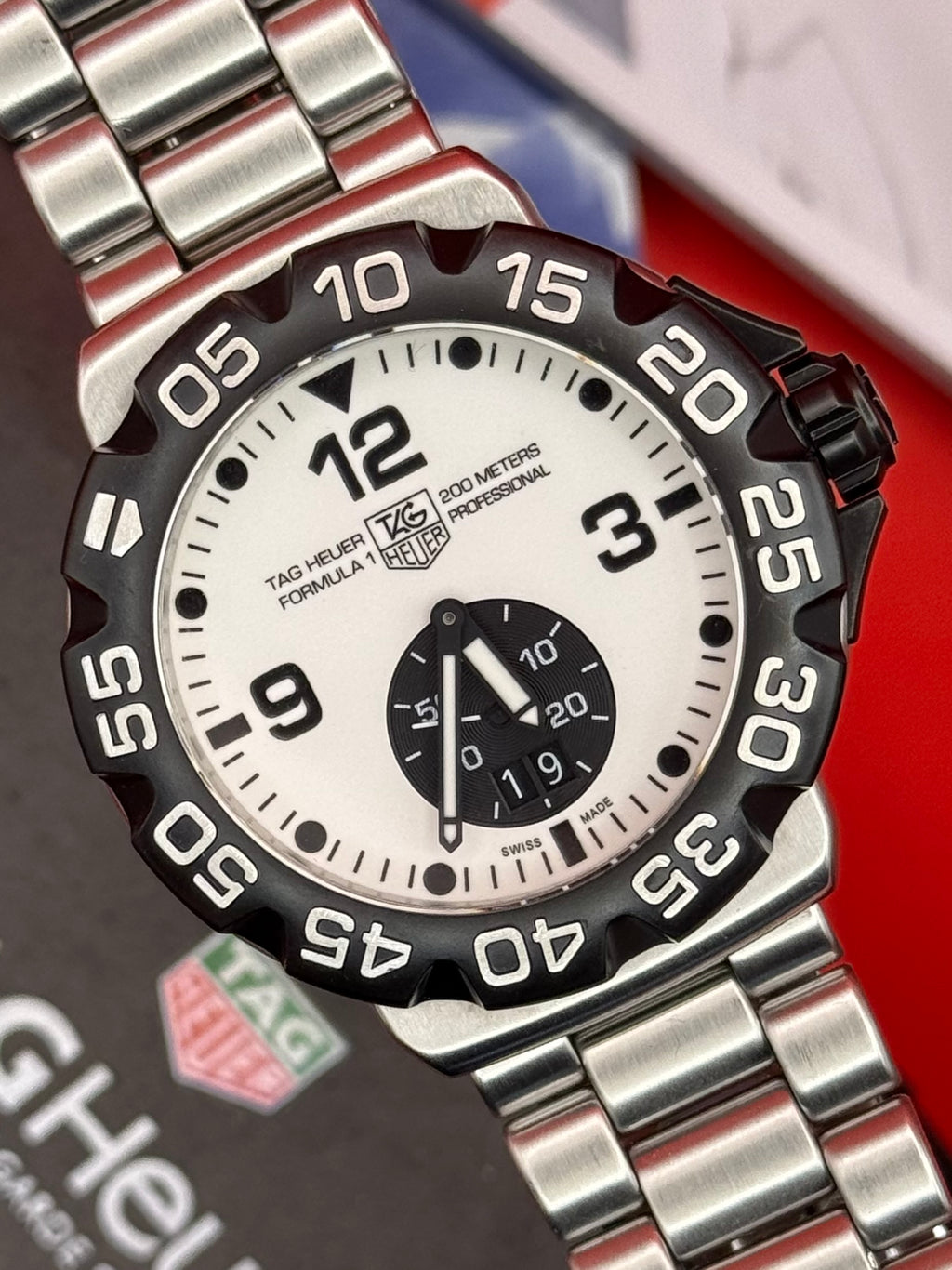 Tag heuer WAH1011 Szwajcarski Oryginalny Męski Zegarek