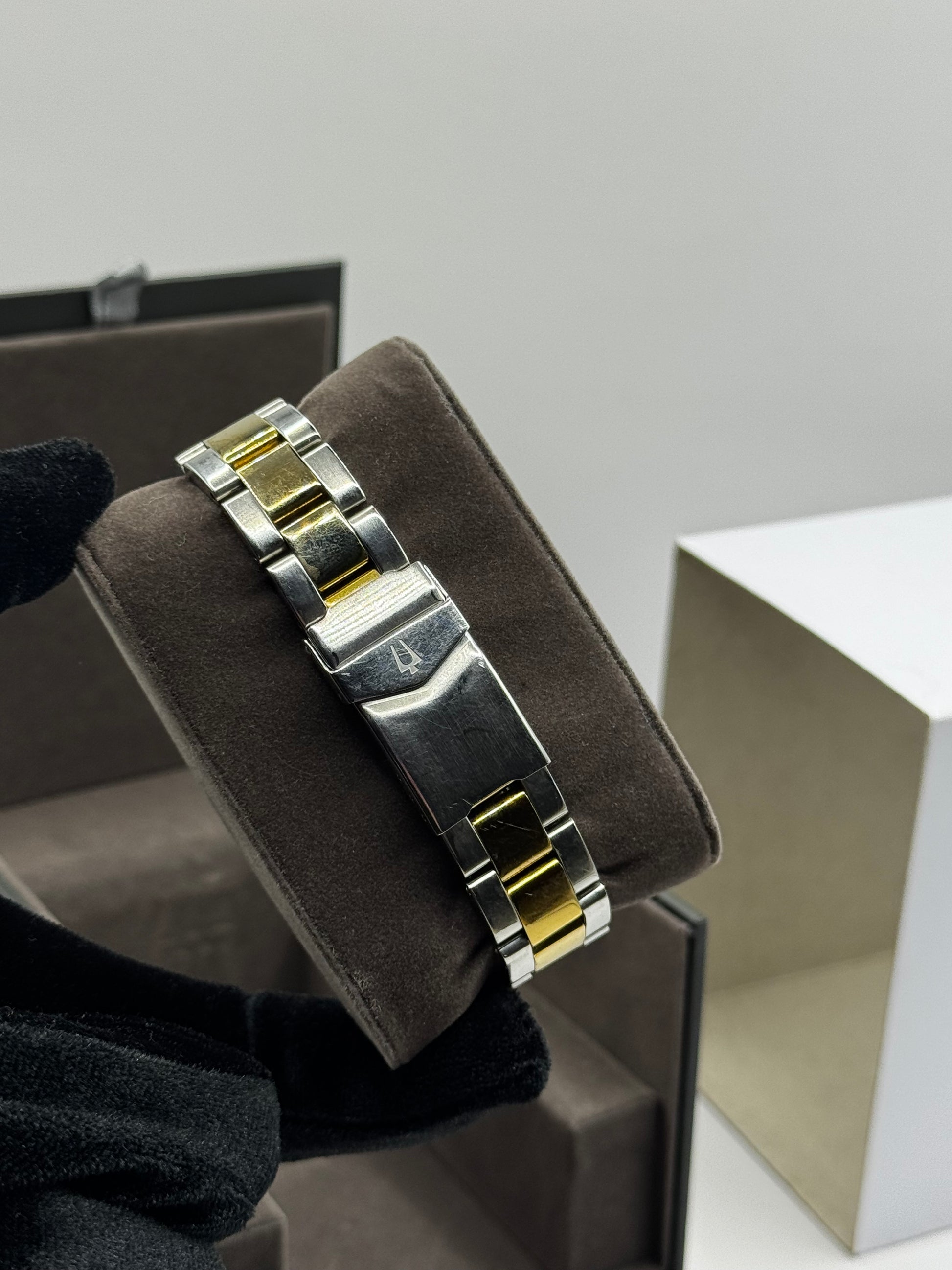 Bulova Daydate Diamond Dial Two Tone Quartz Vintage