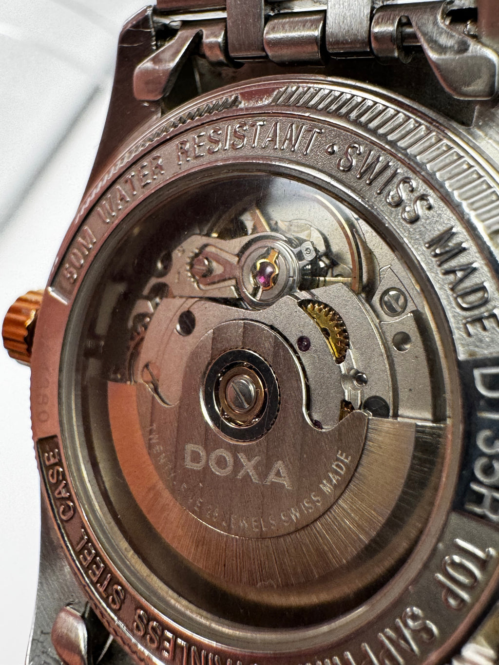 Doxa Noble Daydate Diamond Dial Two tone 36mm automatic rose gold/steel