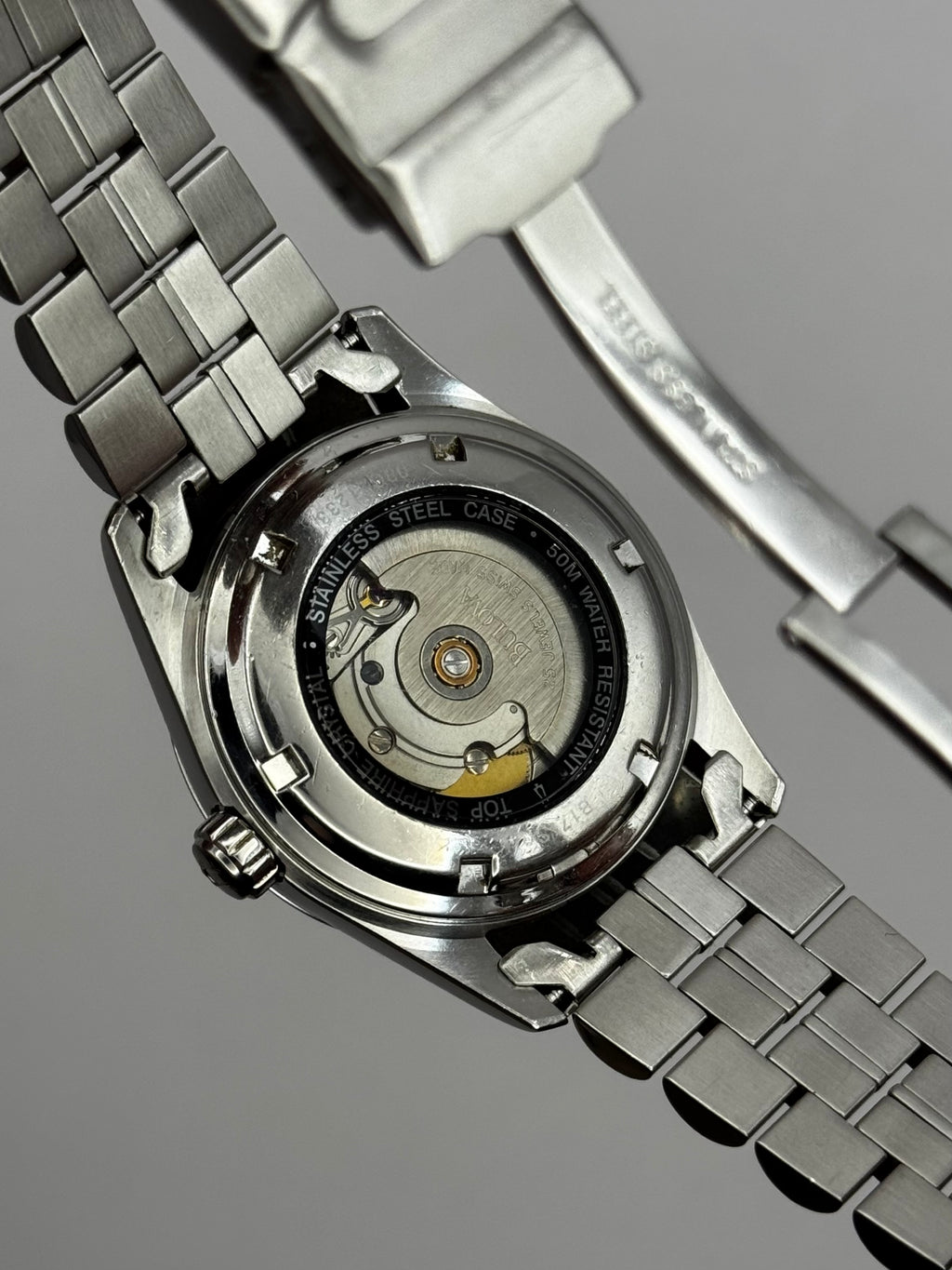 Bulova daydate diamond white dial 36 president steel rare