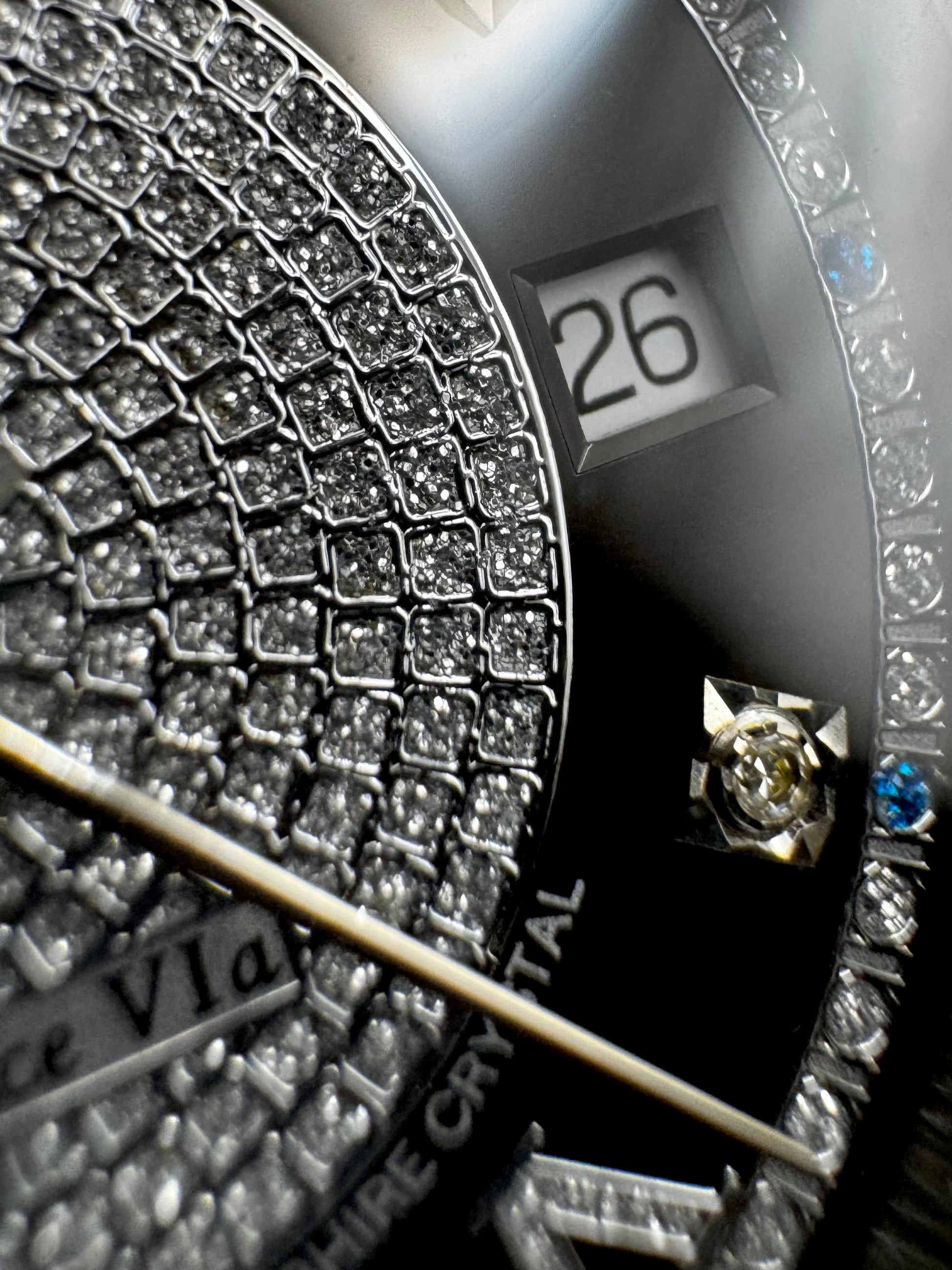 Bulova daydate 36mm iced out diamond dial president Bracelet rare