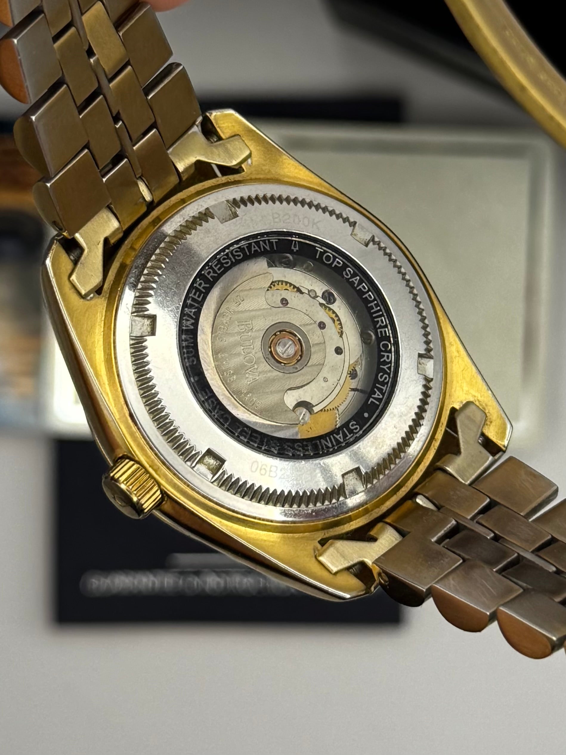 Bulova daydate eminence diamond dial 36mm full set gold jubilee