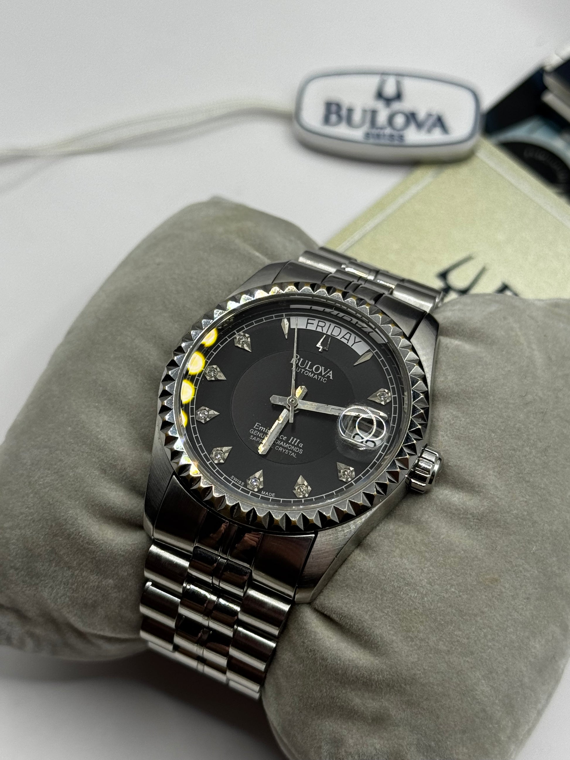 Bulova Daydate Diamond Dial president 36MM Full set